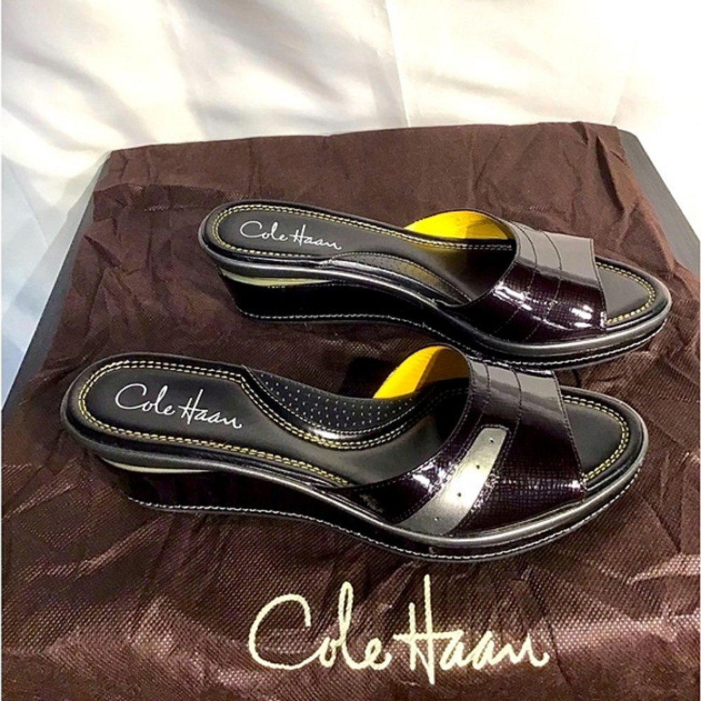 Cole Haan Shoes Air Laetitia Slide Anthracite Size 7